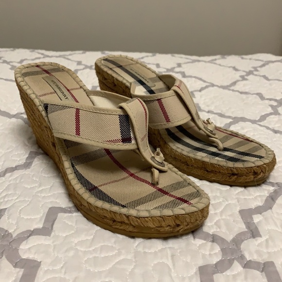 Burberry Espadrille Wedges - Picture 1 of 5